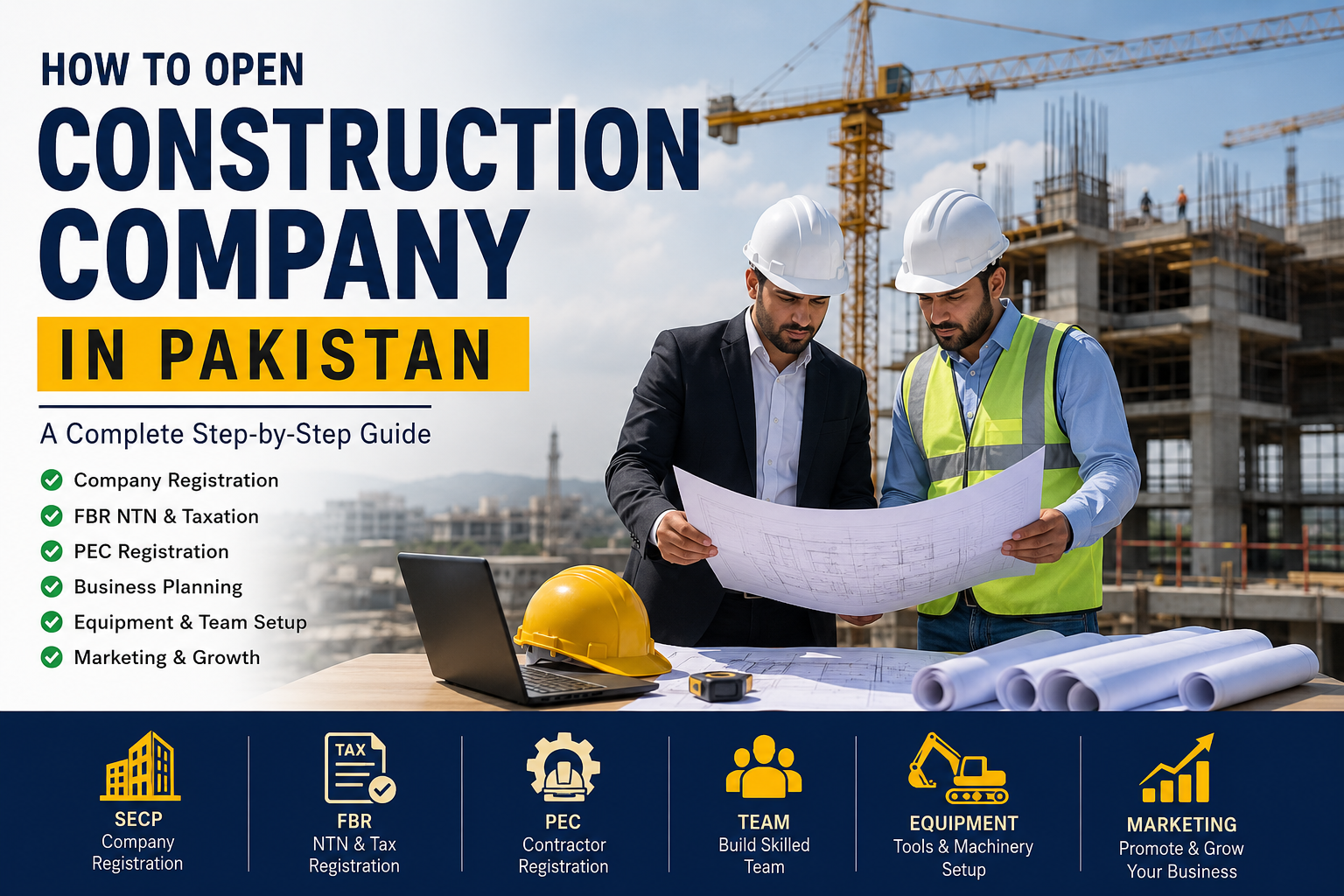 How to Open a Construction Company in Pakistan (2026 Guide)