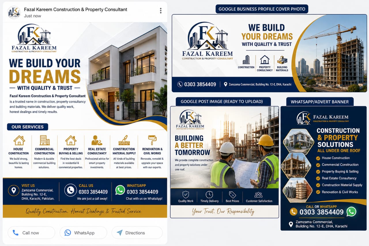 Fazalkareem Construction and property consultant cover photo